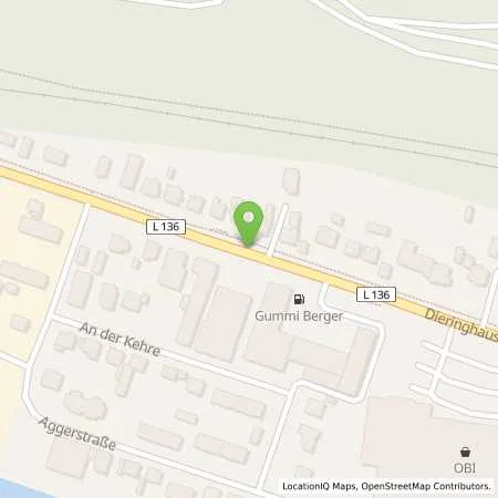 Standortübersicht der Tankstelle Gummiberger KG in 51645 Gummersbach