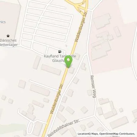 Standortübersicht der Tankstelle Autohaus Zenker GmbH in 08371 Glauchau