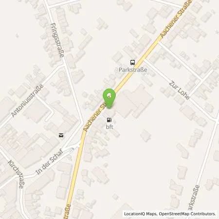 Standortübersicht der Tankstelle bft Tankstelle Dahmen Mineralöle GmbH & Co. KG in 52499 Baesweiler