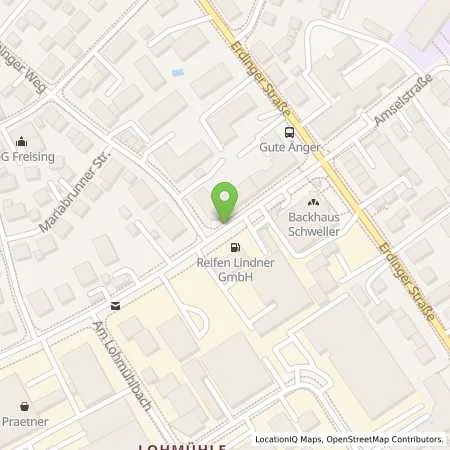 Standortübersicht der Tankstelle Reifen Lindner GmbH in 85356 Freising