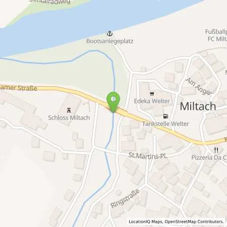 Standortübersicht der Tankstelle Brennstoffe Welter in 93468 Miltach