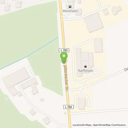 Standortübersicht der Tankstelle Westfalen-Tankstelle Heike Reuter in 33739 Bielefeld