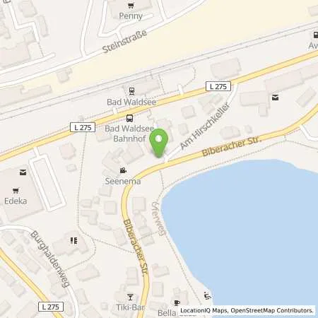 Standortübersicht der Tankstelle Raiffeisen Bezug + Absatz eG in 88339 Bad Waldsee