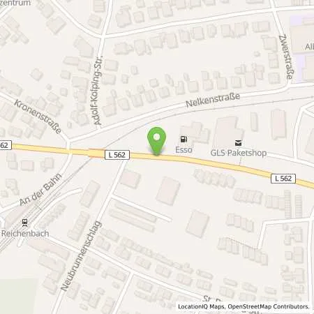 Standortübersicht der Tankstelle Esso-Station Becker GmbH in 76337 Waldbronn (Reichenbach)