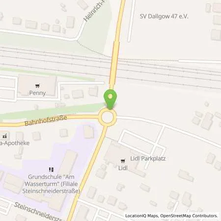 Standortübersicht der Tankstelle Auto Center Dallgow GmbH in 14624 Dallgow