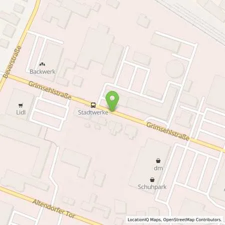 Standortübersicht der Tankstelle Stadtwerke Einbeck GmbH in 37574 Einbeck