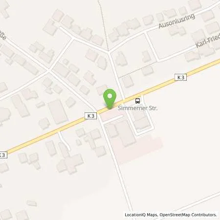 Standortübersicht der Tankstelle ED-Tankstelle Kirchberg in 55481 Kirchberg / Hunsrück