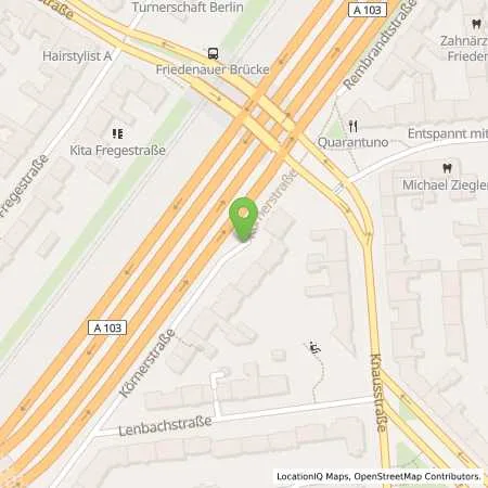 Standortübersicht der Tankstelle SPRINT Tankstelle in 12157 Berlin (Steglitz)