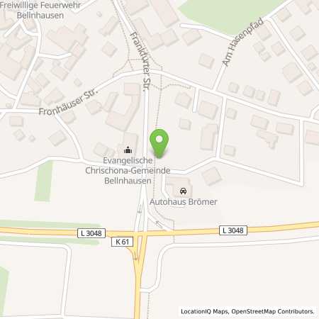 Standortübersicht der Autogas (LPG) Tankstelle: Autohaus Brömer in 35112, Fronhausen-Bellnhausen