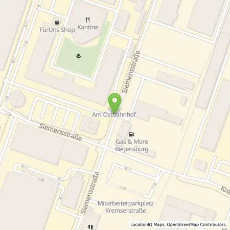 Standortübersicht der Tankstelle Linde gas and more in 93055 Regensburg