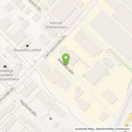 Standortübersicht der Tankstelle Allguth - Tankstelle in 85716 Unterschleißheim