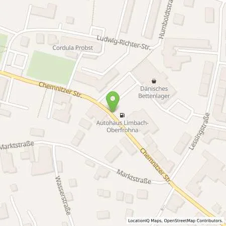 Standortübersicht der Tankstelle Autohaus Limbach-Oberfrohna in 09212 Limbach-Oberfrohna