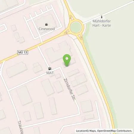 Standortübersicht der Tankstelle Firma MAT in 84478 Waldkraiburg