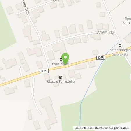 Standortübersicht der Tankstelle Classic Tankstelle Nagel in 31749 Auetal (Kathrinhagen)