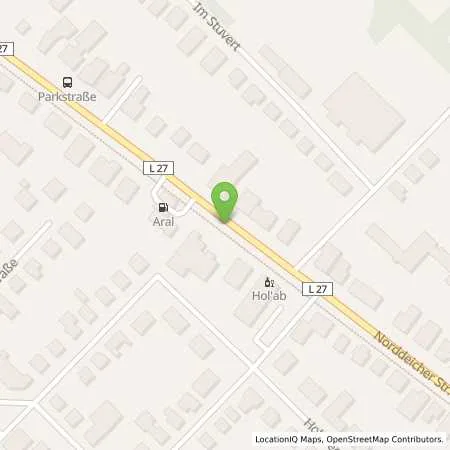 Standortübersicht der Tankstelle Aral Tankstelle Jochen Jenssen in 26506 Norden