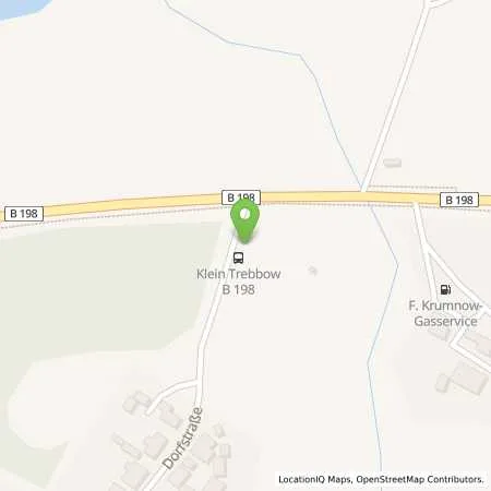 Standortübersicht der Tankstelle Fred Krumnow-Flüssiggasvertrieb in 17235 Neustrelitz (Klein Trebbow)