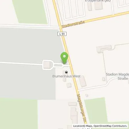 Standortübersicht der Tankstelle Greenline Tankstelle in 39218 Schönebeck