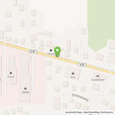 Standortübersicht der Tankstelle Shell-Tankstelle in 21423 Winsen/Luhe (Borstel)