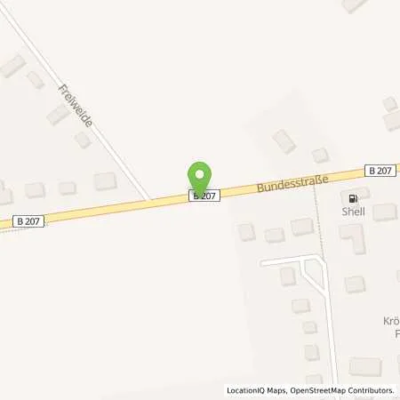 Standortübersicht der Tankstelle Shell-Station in 21529 Kröppelshagen