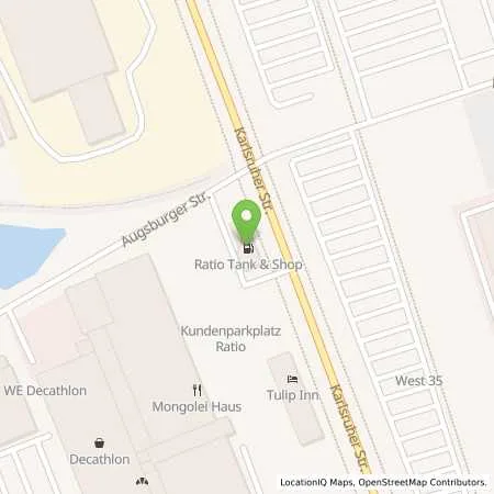 Standortübersicht der Tankstelle Ratio Einkaufszentrum in 30880 Laatzen