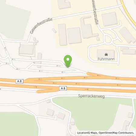 Standortübersicht der Tankstelle BAB-Tankstelle Hochfelln Nord (Esso) in 83346 Bergen