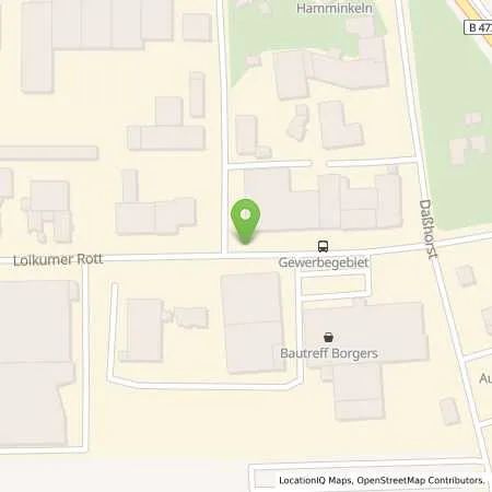 Standortübersicht der Tankstelle Rollgas Roland Beier in 46499 Hamminkeln