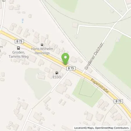 Standortübersicht der Tankstelle Esso Tankstelle Oßenbrügge in 27472 Cuxhaven