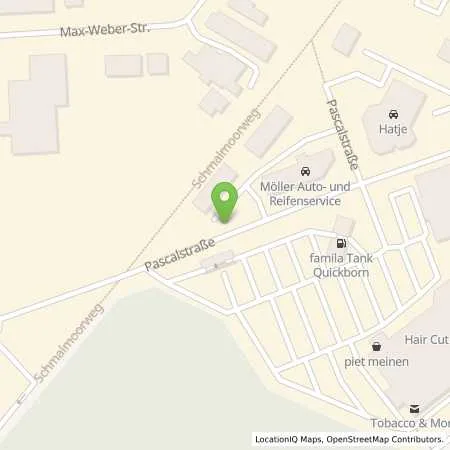 Standortübersicht der Tankstelle Famila Tankstelle Inh. Cornelia Mielke in 25451 Quickborn (Heide)