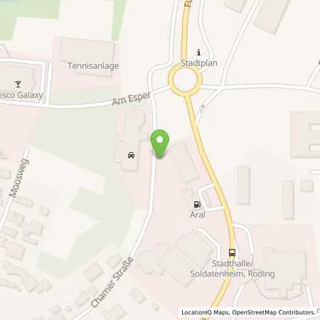 Standortübersicht der Tankstelle Aral Tankstelle Schmidbauer in 93426 Roding