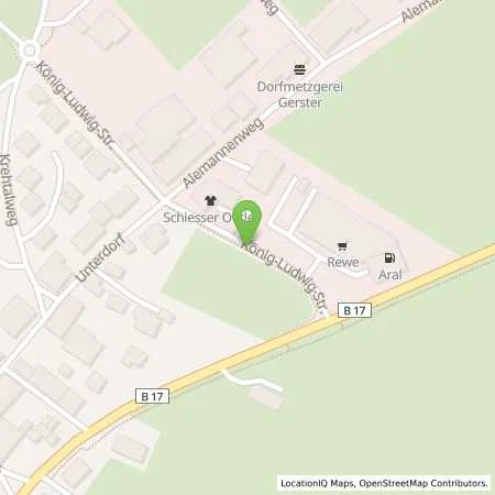 Standortübersicht der Tankstelle Aral Tankstelle in 87645 Schwangau