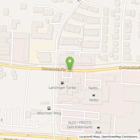 Standortübersicht der Tankstelle Lanzinger Tanke in 93059 Regensburg