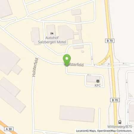 Standortübersicht der Tankstelle Autohof Salzbergen GmbH + Motel in 48499 Salzbergen