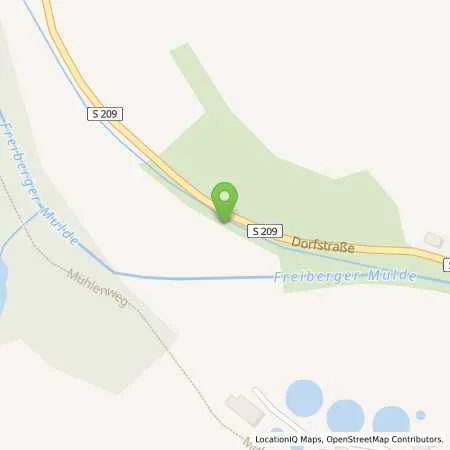 Standortübersicht der Tankstelle Autoservice Zimmermann e.K. - Mitsubishi-Vertragshändler in 09638 Lichtenberg