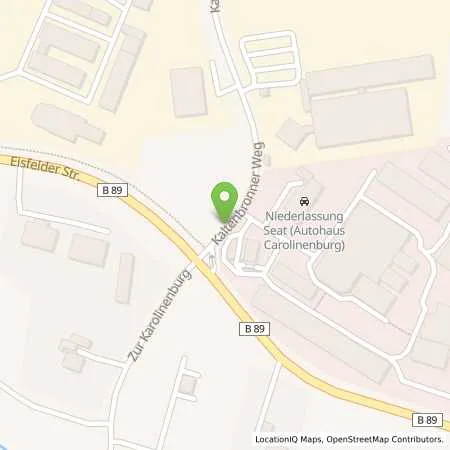 Standortübersicht der Tankstelle OIL! Tankstelle Carolinenburg GbR in 98646 Hildburghausen