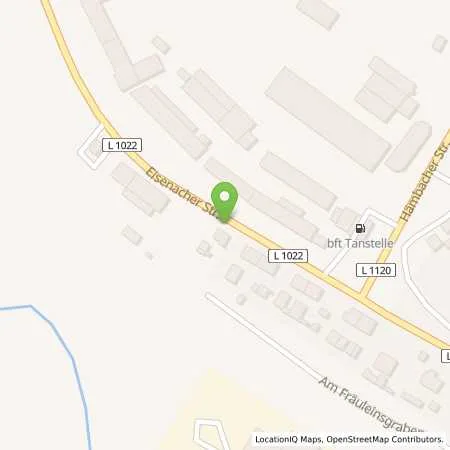 Standortübersicht der Tankstelle Auto Kaiser in 36457 Stadtlengsfeld