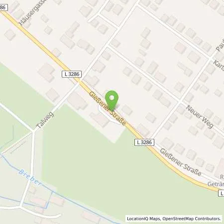 Standortübersicht der Tankstelle AGIP Tankstelle Autohaus Theindel in 35444 Biebertal