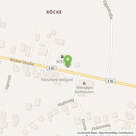 Standortübersicht der Tankstelle Jantzon Tankstelle, Inh.: Pentke in 31675 Bückeburg (Röcke)