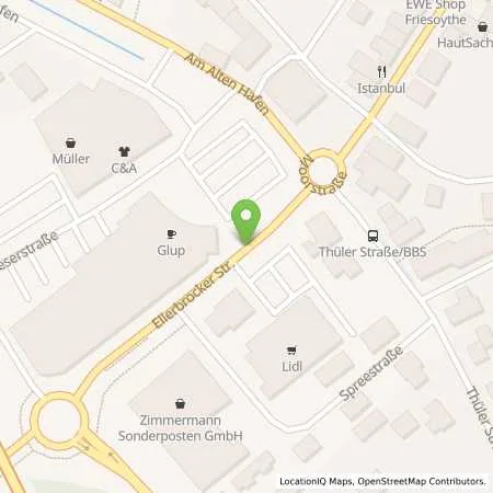 Standortübersicht der Tankstelle bft - Tankstelle B. Holtkamp KG in 26169 Friesoythe