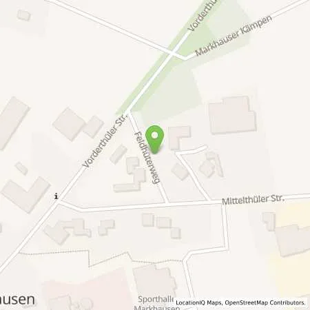 Standortübersicht der Tankstelle Handelshaus und Reparaturbetrieb Jan Hammersen in 26169 Friesoythe (Markhausen)