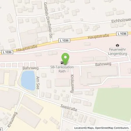 Standortübersicht der Tankstelle Friedrich Rath GmbH & Co. KG in 74595 Langenburg