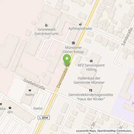 Standortübersicht der Tankstelle Esso-Station Carlo Schadt in 64839 Münster