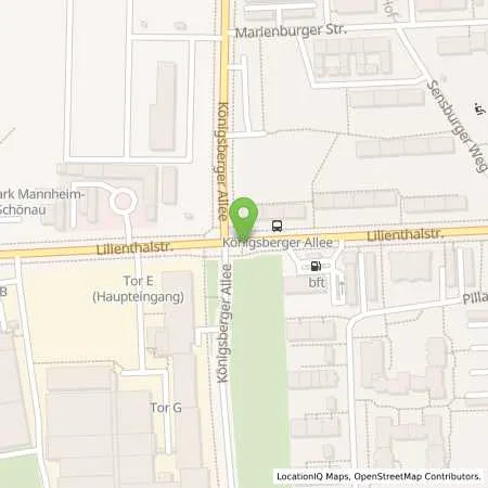 Standortübersicht der Tankstelle bft-Tankstelle Volker Lautensack in 68307 Mannheim