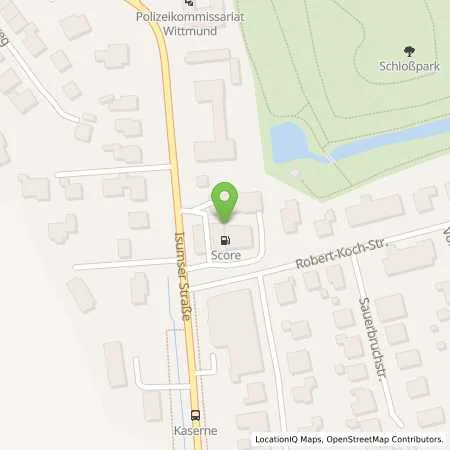 Standortübersicht der Tankstelle SCORE SB-Station in 26409 Wittmund