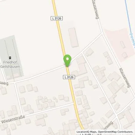 Standortübersicht der Tankstelle B & B Fahrzeugtechnik in 35466 Rabenau (Geilshausen)