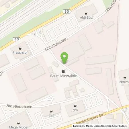 Standortübersicht der Tankstelle Arthur Baum Mineralöle in 77855 Achern