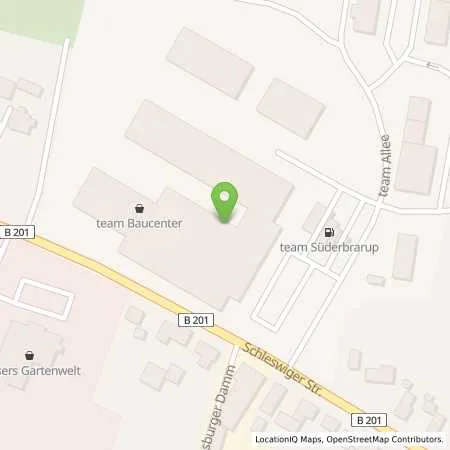 Standortübersicht der Tankstelle team mineralöle GmbH & Co. KG in 24392 Süderbrarup