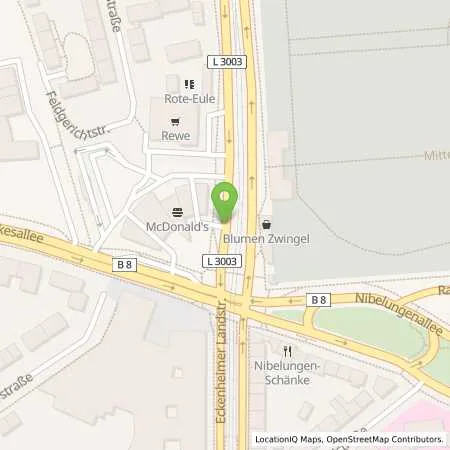 Standortübersicht der Tankstelle TOTAL Station in 60320 Frankfurt