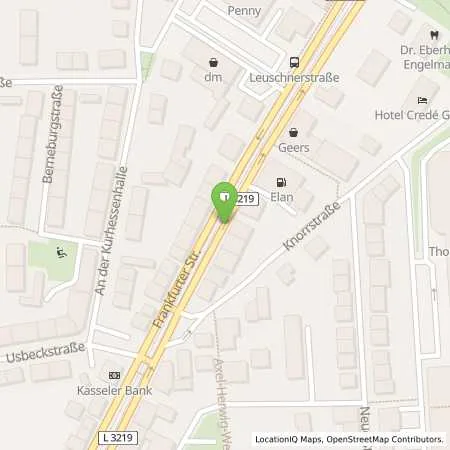 Standortübersicht der Tankstelle TOTAL Station in 34134 Kassel