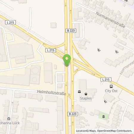 Standortübersicht der Tankstelle STAR Station Petra Rosowski in 46045 Oberhausen