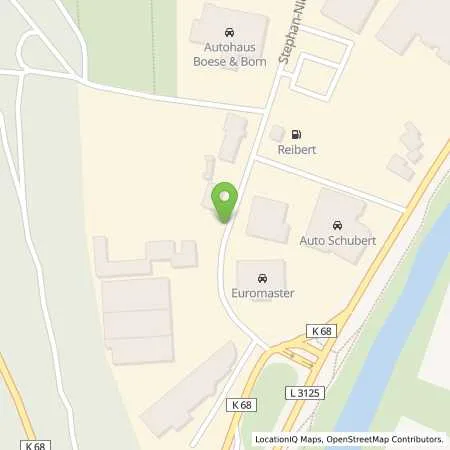 Standortübersicht der Tankstelle Reibert Mineralöle GmbH in 35043 Marburg
